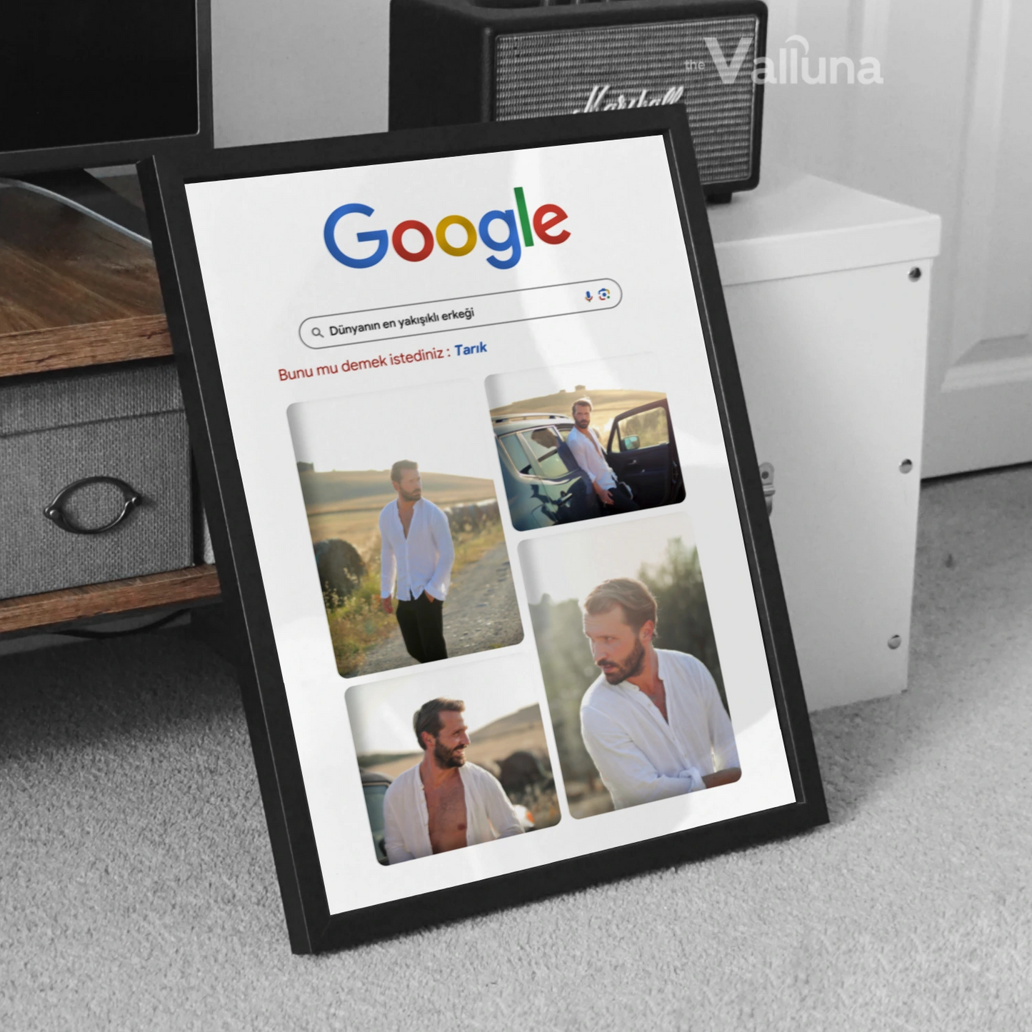 Dünyanın en yakışıklı erkeği Google Görseller | Çerçeveli Poster
