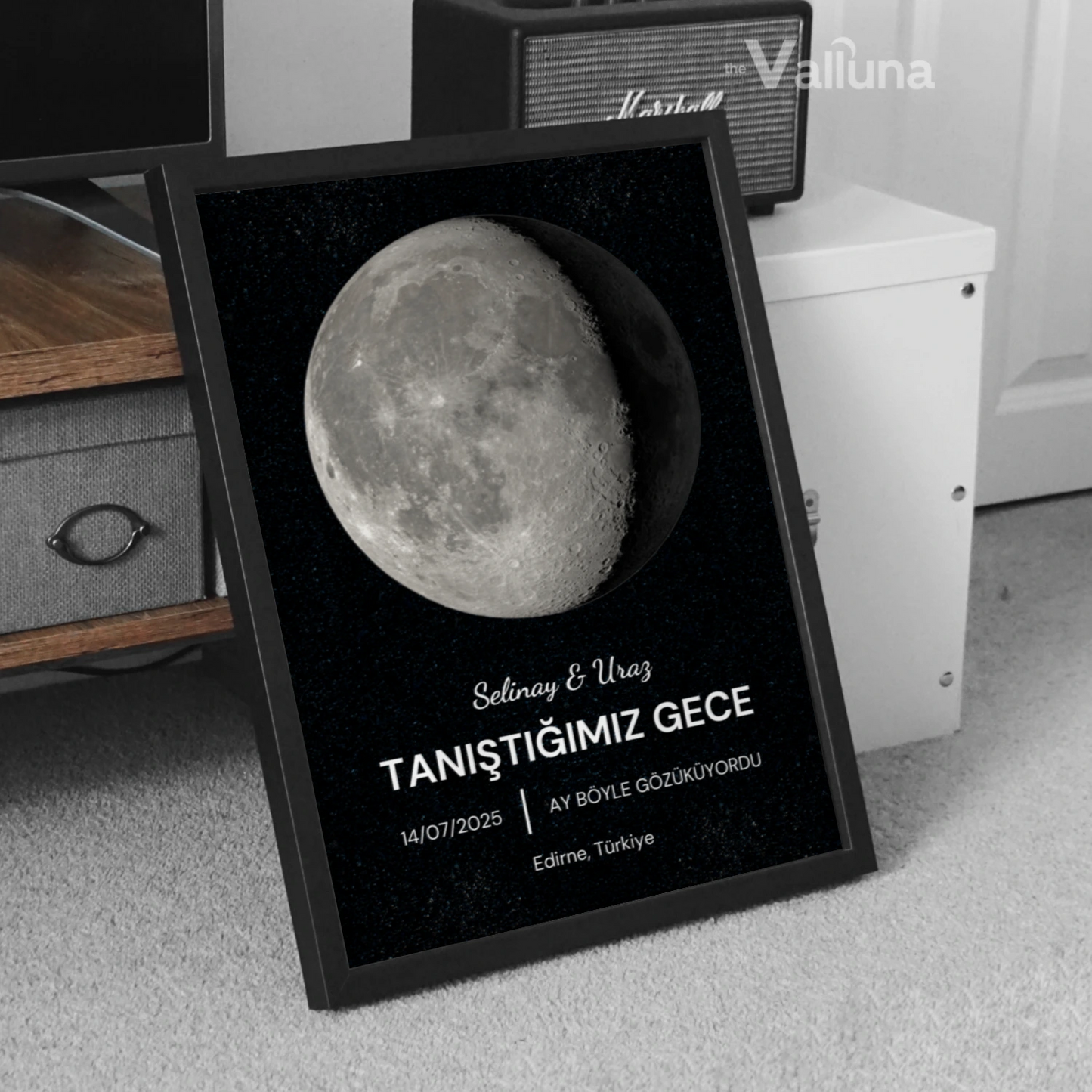 Tanıştığımız gece ay böyleydi | Çerçeveli Poster