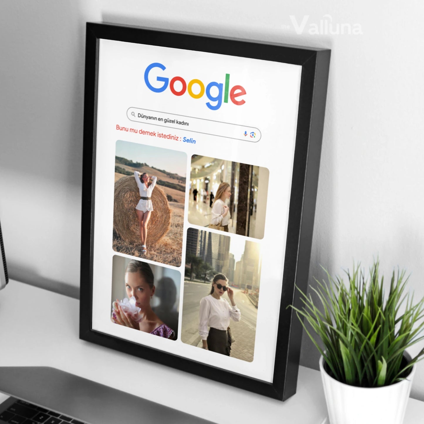 Dünyanın en güzel kadını Google Görseller | Çerçeveli Poster