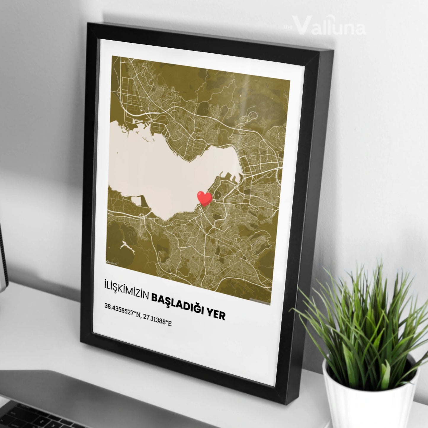 Seni ilk gördüğüm yer | Çerçeveli Poster