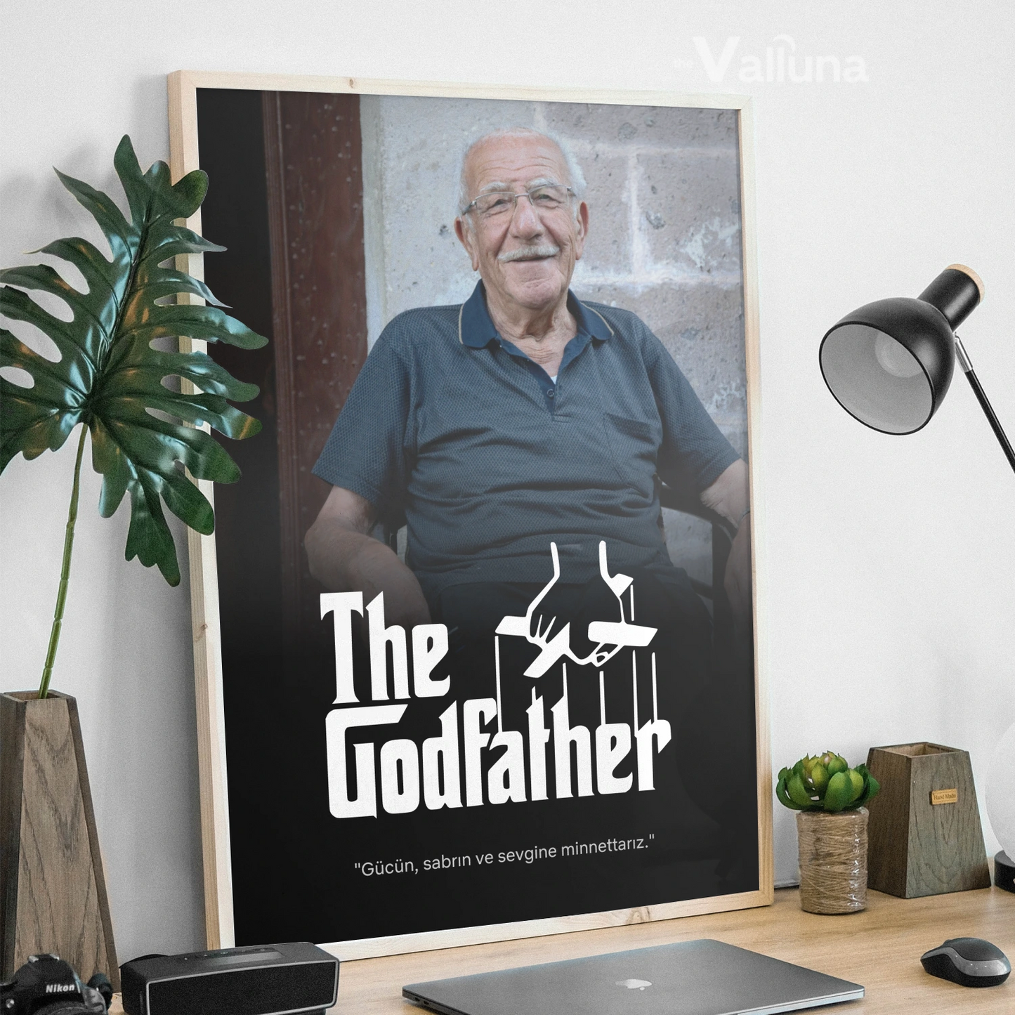 The Godfather temalı Baba | Çerçeveli Poster