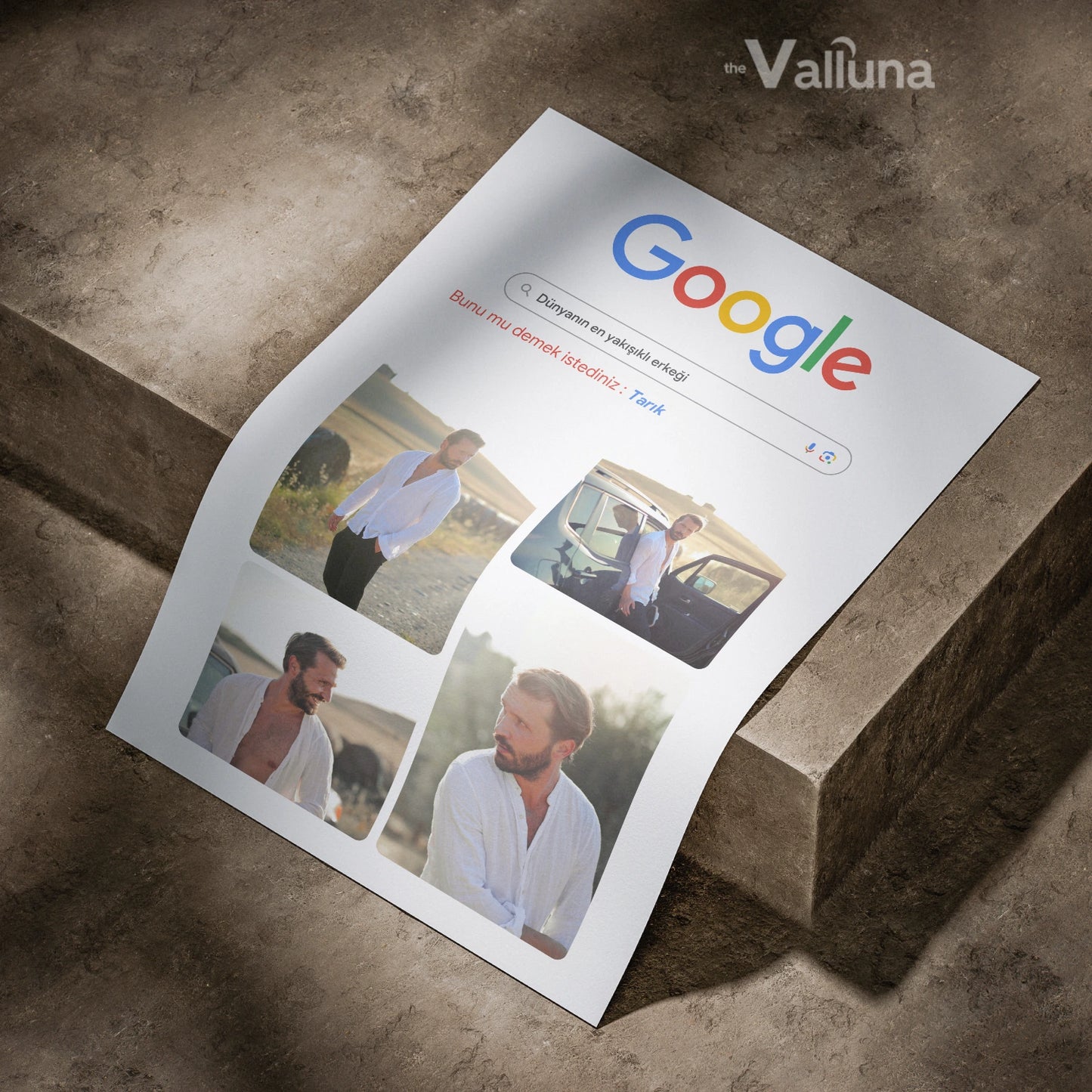 Dünyanın en yakışıklı erkeği Google Görseller | Çerçeveli Poster