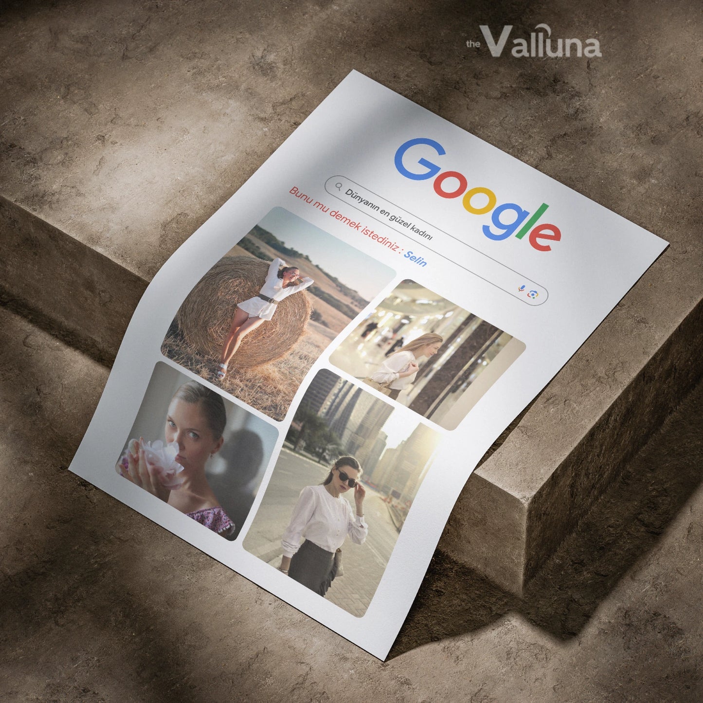 Dünyanın en güzel kadını Google Görseller | Çerçeveli Poster