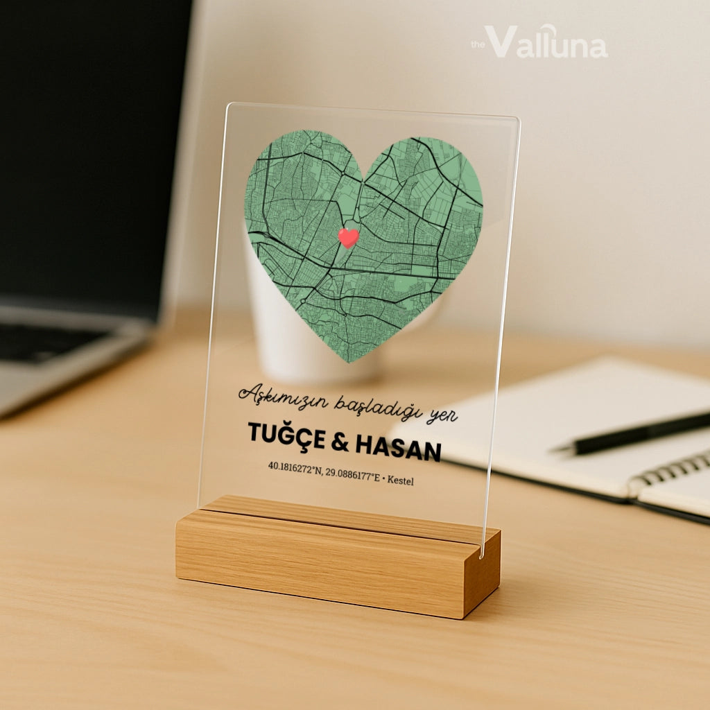 Kişiye özel Seni seviyorum | Pleksi Plak