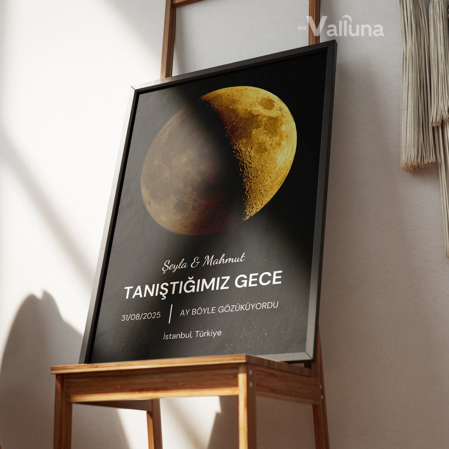 Tanıştığımız gece ay böyleydi | Çerçeveli Poster