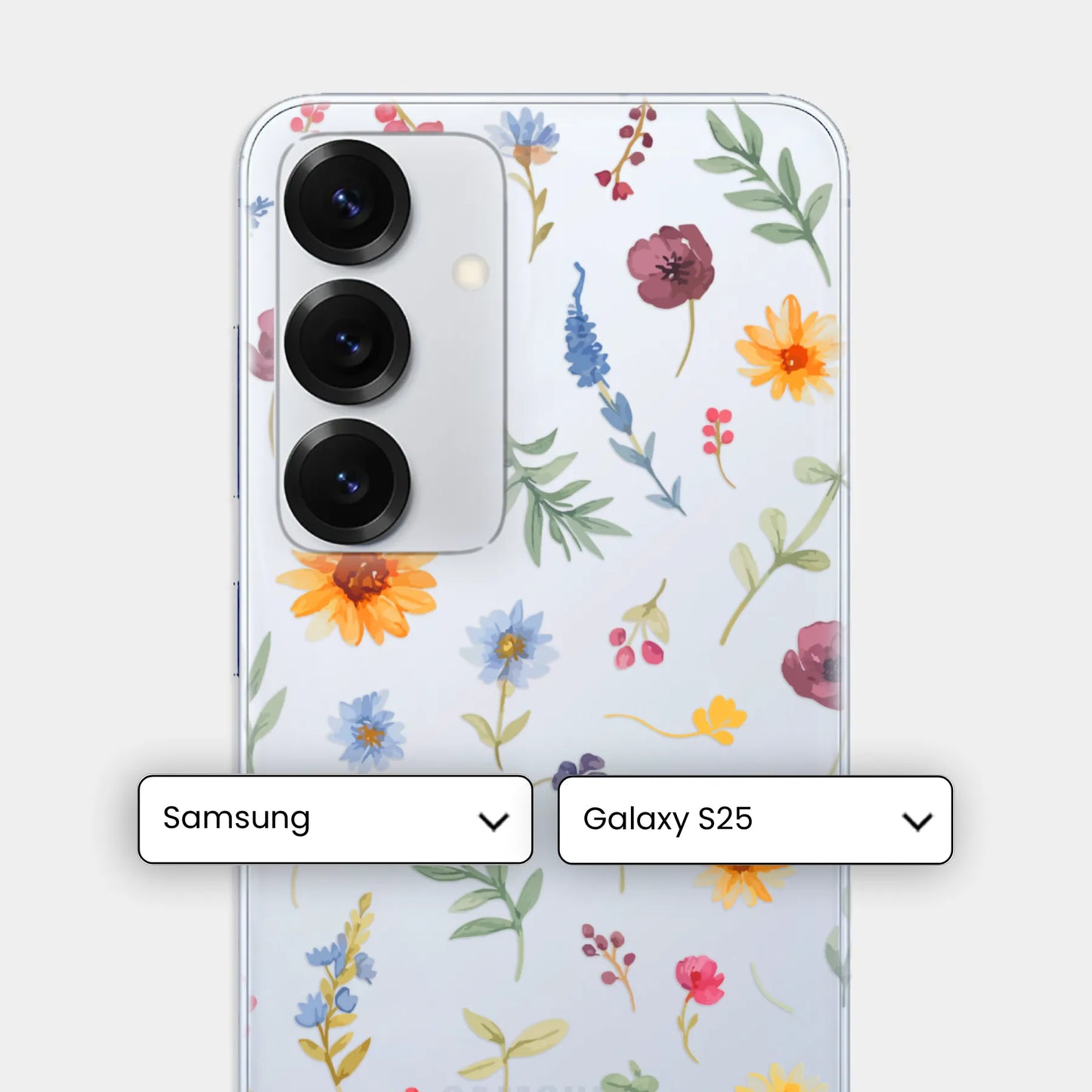 Floral Breeze - Şeffaf Telefon Kılıfı