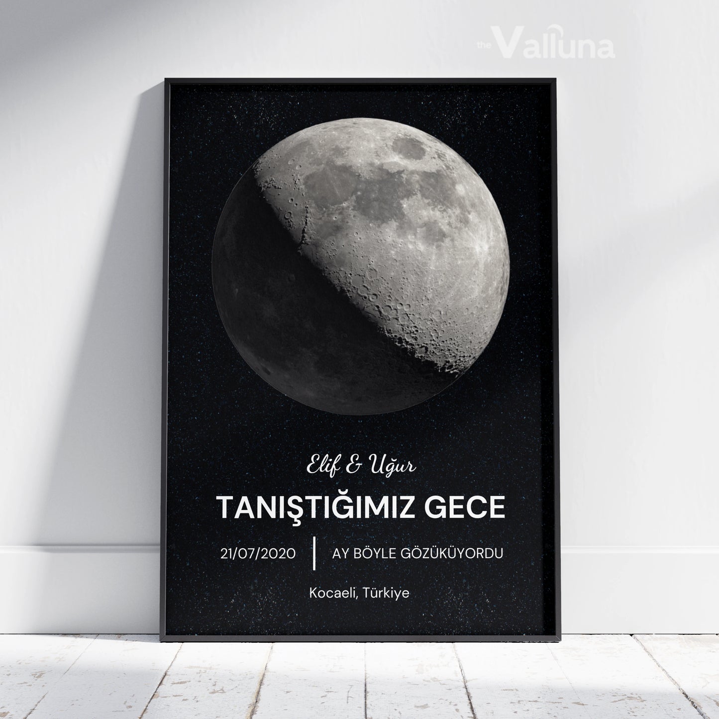 Tanıştığımız gece ay böyleydi | Çerçeveli Poster