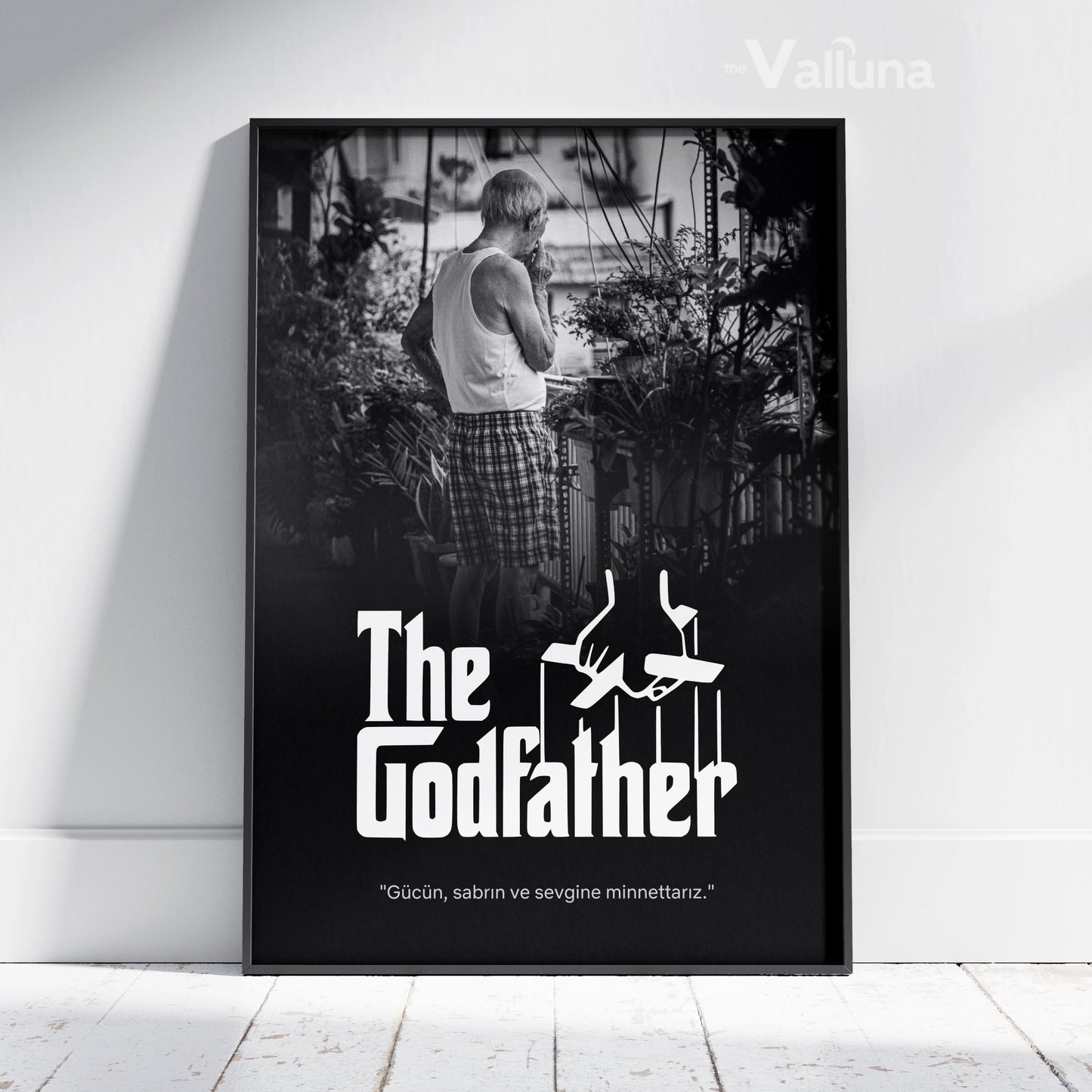 The Godfather temalı Baba | Çerçeveli Poster
