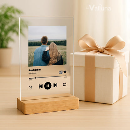 Kişiye özel Spotify Plağı ve QR kodu | Pleksi Plak