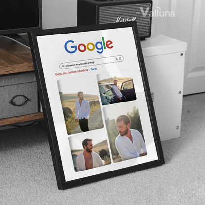 Dünyanın en yakışıklı erkeği Google Görseller | Çerçeveli Poster