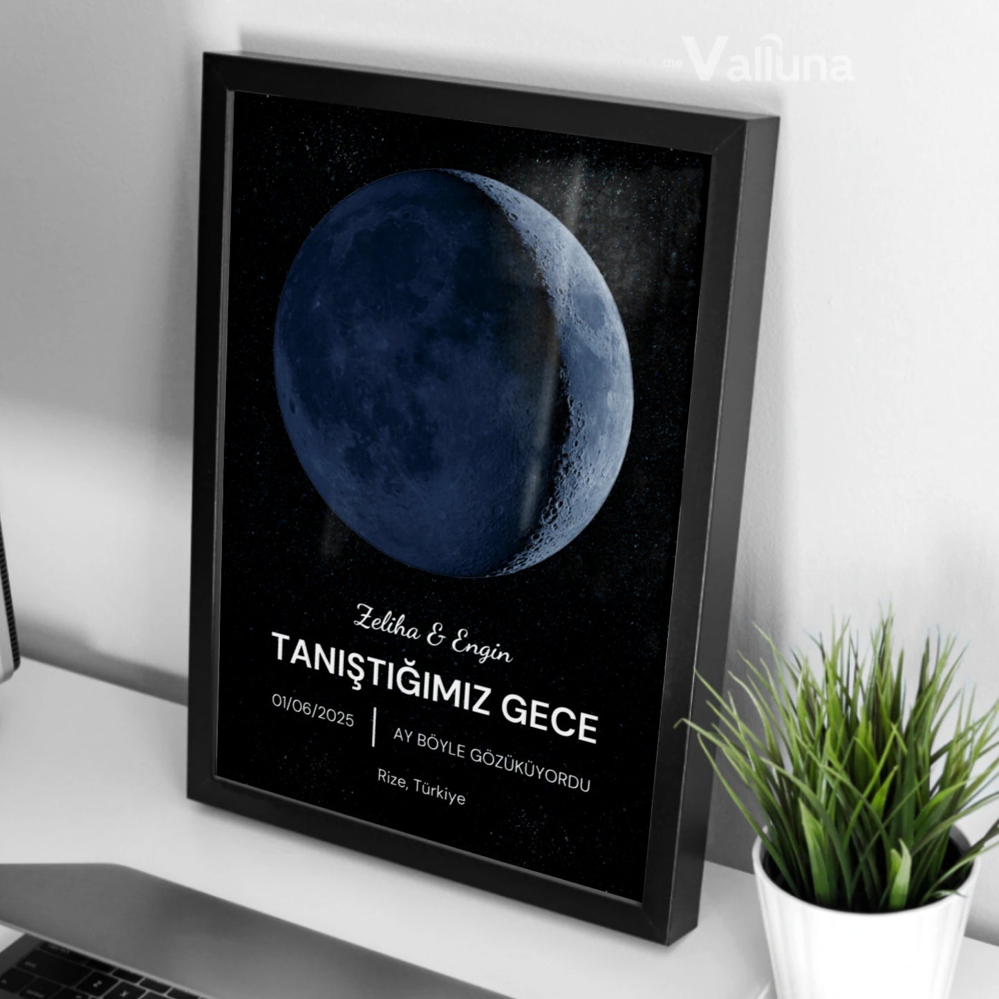 Tanıştığımız gece ay böyleydi | Çerçeveli Poster