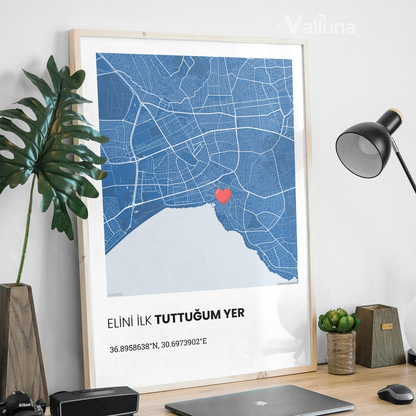 Seni ilk gördüğüm yer | Çerçeveli Poster