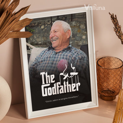 The Godfather temalı Baba | Çerçeveli Poster