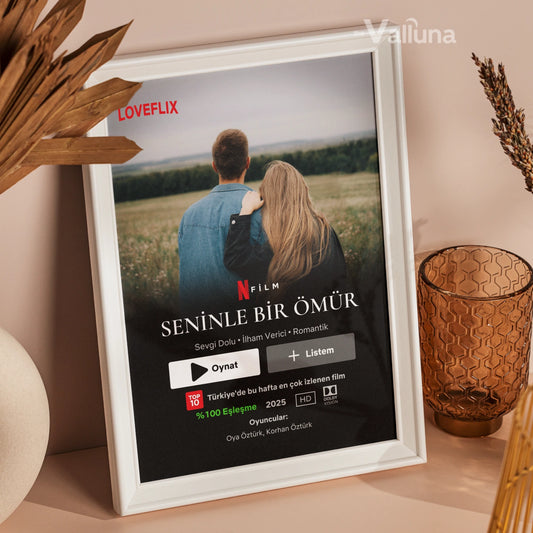 Sevgiliye özel Netflix filmi | Çerçeveli Poster