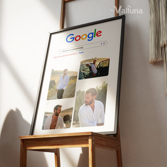 Dünyanın en yakışıklı erkeği Google Görseller | Çerçeveli Poster