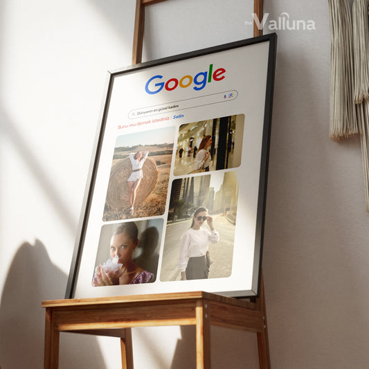 Dünyanın en güzel kadını Google Görseller | Çerçeveli Poster