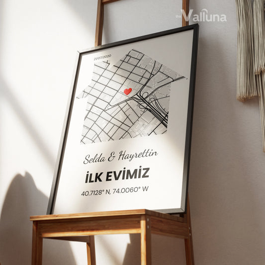 Seninle ilk evimiz | Çerçeveli Poster
