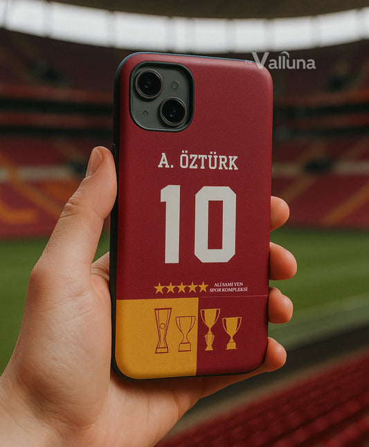 Sarı Kırmızı Forma | Kişiye Özel Telefon Kılıfı