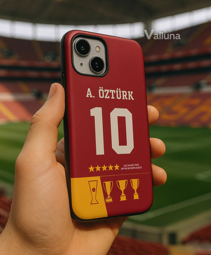 Sarı Kırmızı Forma | Kişiye Özel Telefon Kılıfı