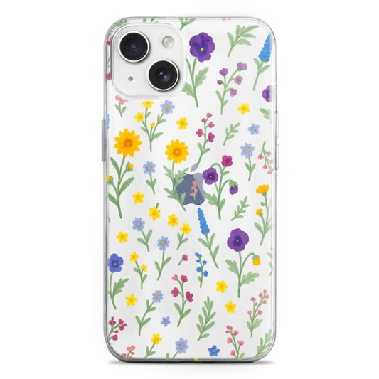 Floral Bloom - Şeffaf Telefon Kılıfı