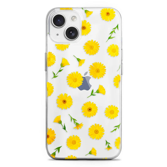 Floral Charm - Şeffaf Telefon Kılıfı