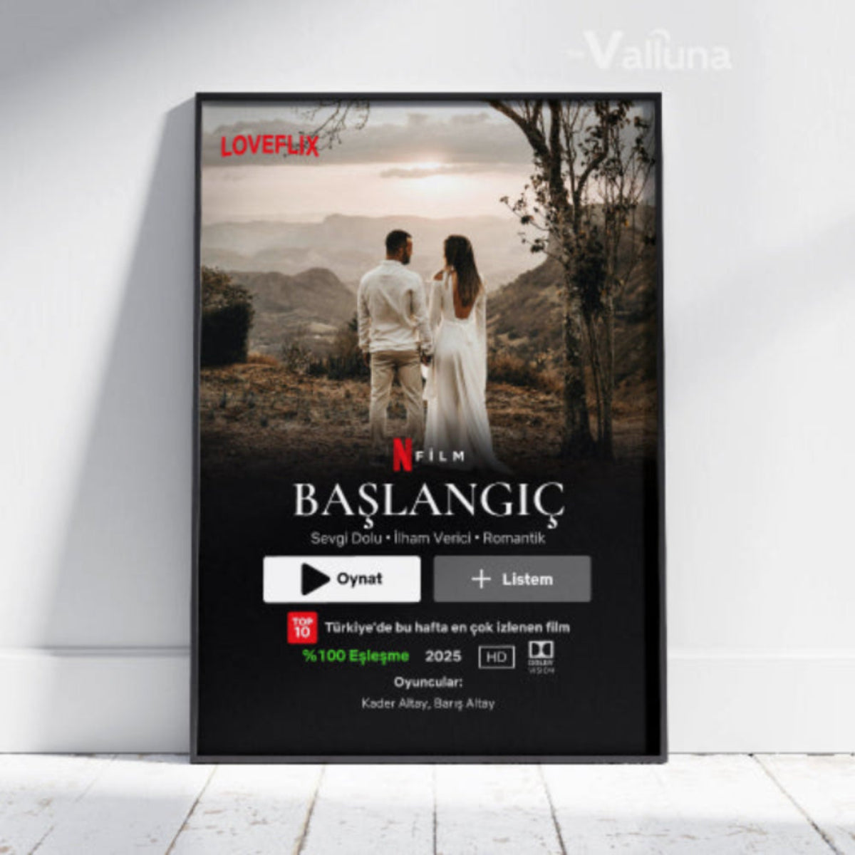 Sevgiliye özel Netflix filmi | Çerçeveli Poster