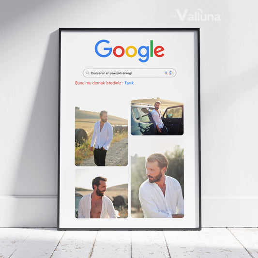 Dünyanın en yakışıklı erkeği Google Görseller | Çerçeveli Poster
