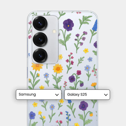 Floral Bloom - Şeffaf Telefon Kılıfı