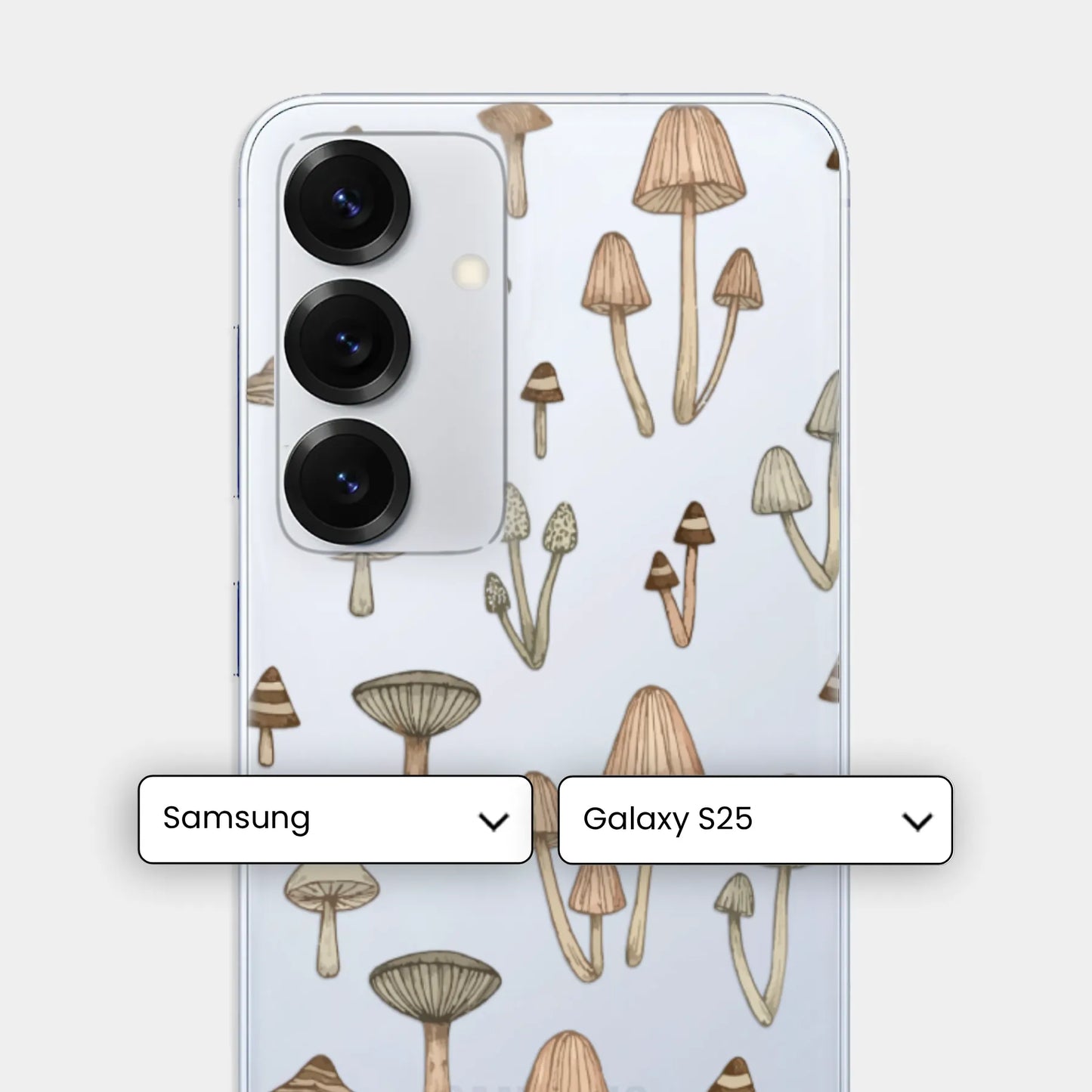 Muddy Mushrooms - Şeffaf Telefon Kılıfı