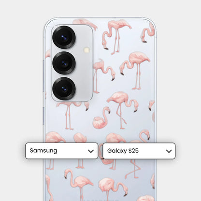 Nostalgic Pink - Şeffaf Telefon Kılıfı